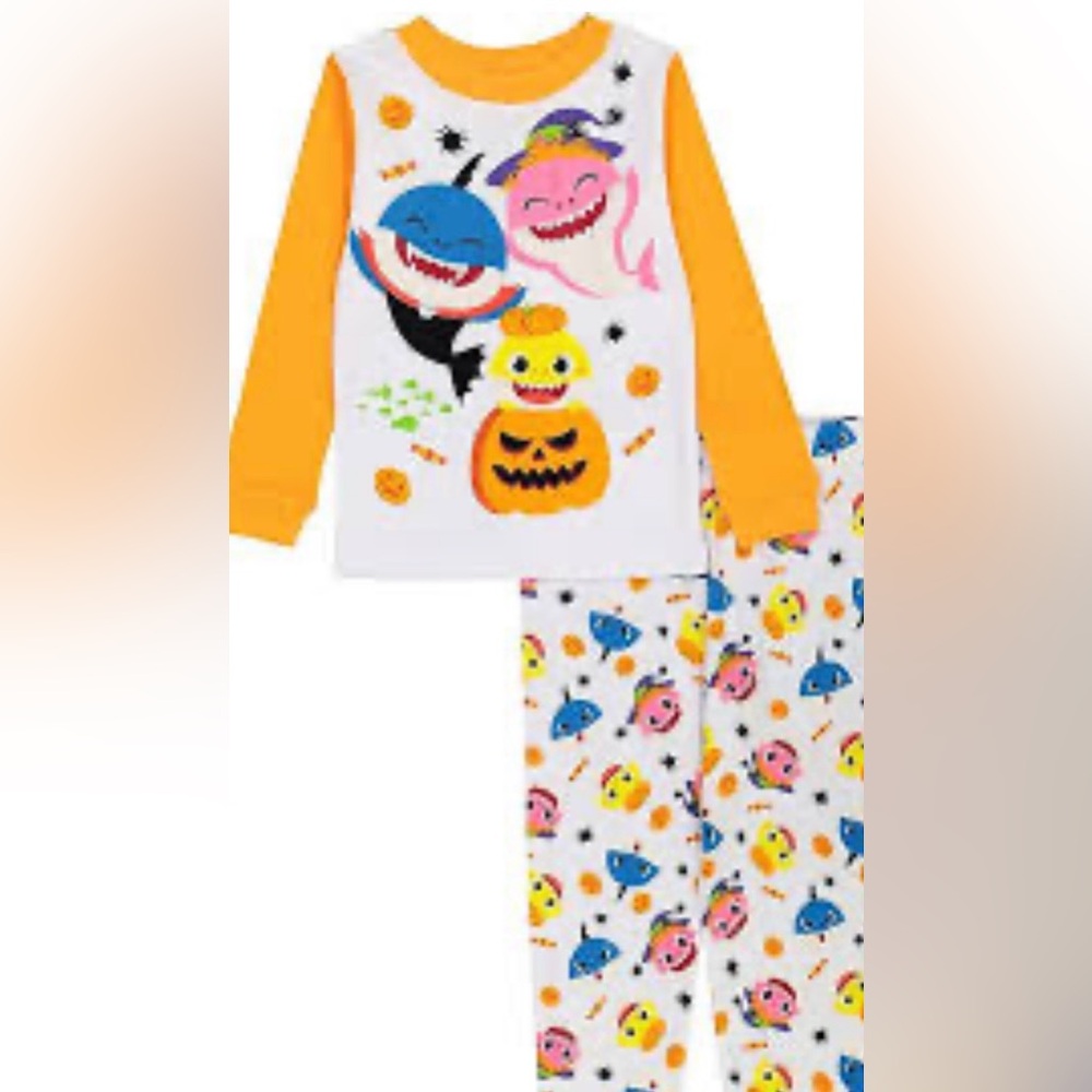 Pinkfong/Nickelodeon(Officially Licensed) Baby Shark Halloween Pajama Set 3T NWT